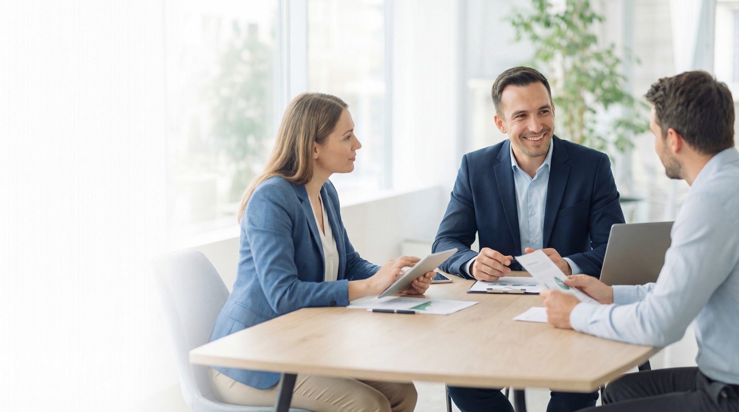 Kontaktaufnahme im persönlichen Gespräch